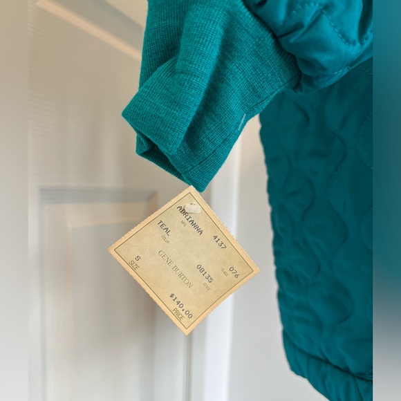 Vintage Silk Teal Jacket (small) - Picture 7 of 11